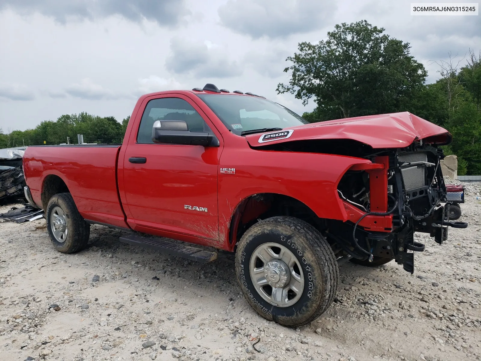 2022 Ram 2500 Tradesman VIN: 3C6MR5AJ6NG315245 Lot: 63997974