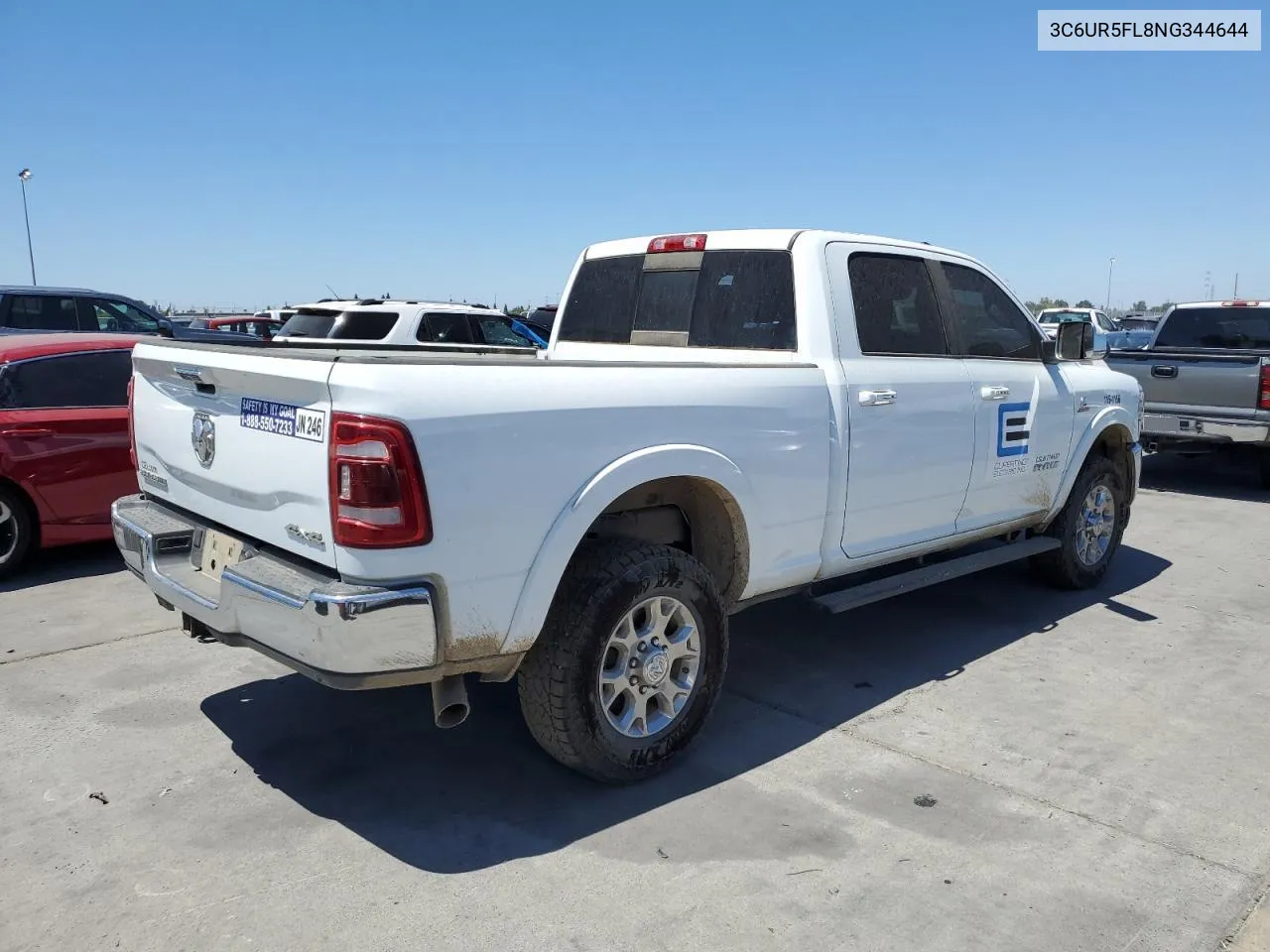 2022 Ram 2500 Laramie VIN: 3C6UR5FL8NG344644 Lot: 64057544