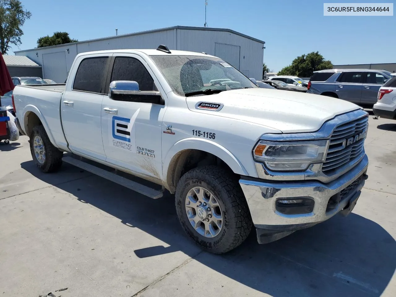 2022 Ram 2500 Laramie VIN: 3C6UR5FL8NG344644 Lot: 64057544