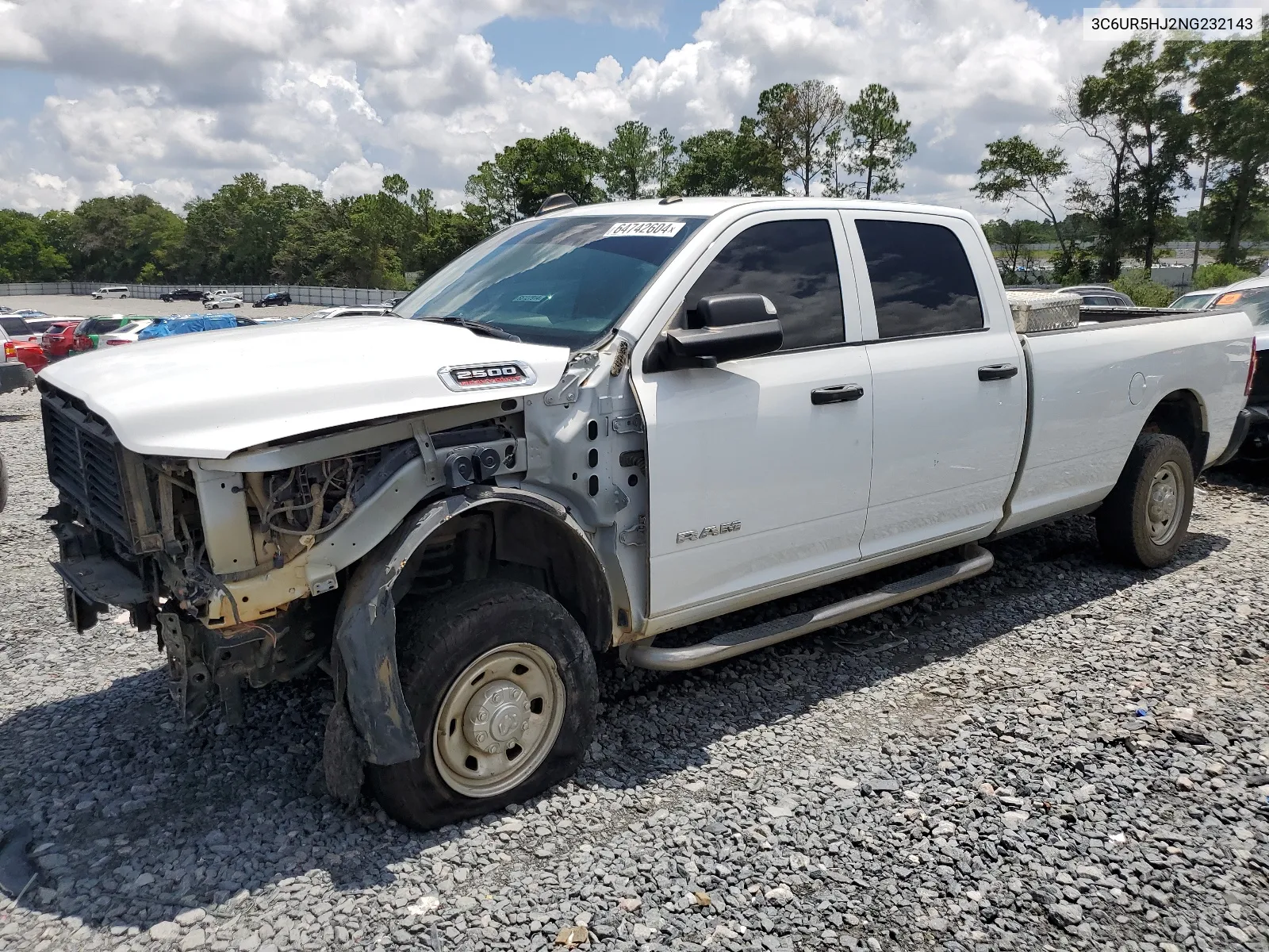 2022 Ram 2500 Tradesman VIN: 3C6UR5HJ2NG232143 Lot: 64742604