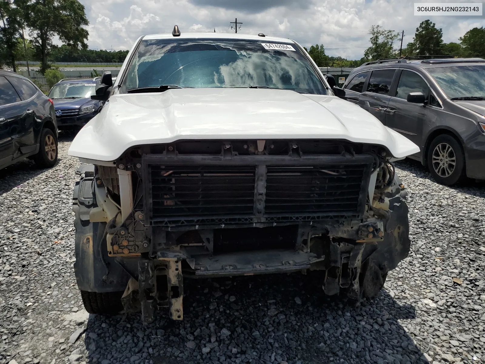 2022 Ram 2500 Tradesman VIN: 3C6UR5HJ2NG232143 Lot: 64742604