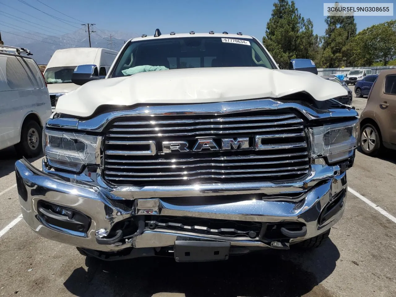 2022 Ram 2500 Laramie VIN: 3C6UR5FL9NG308655 Lot: 67770634