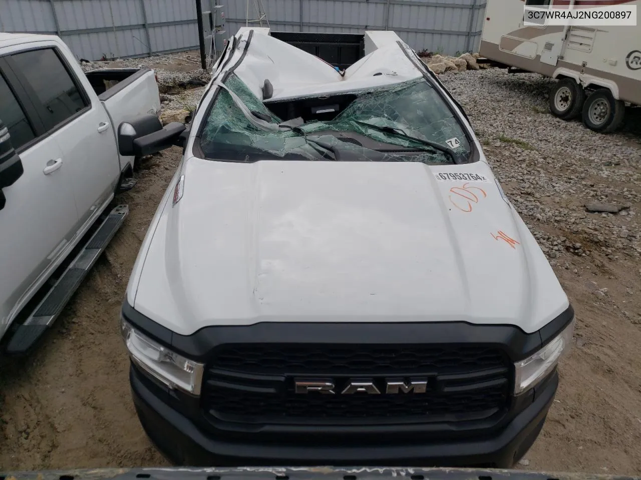 2022 Ram 2500 Tradesman VIN: 3C7WR4AJ2NG200897 Lot: 67953764