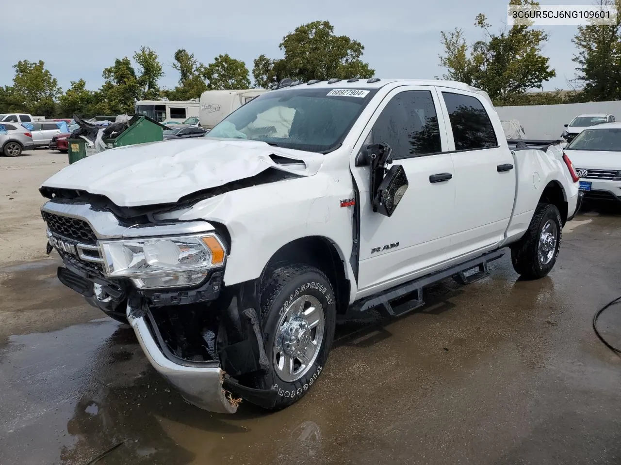 2022 Ram 2500 Tradesman VIN: 3C6UR5CJ6NG109601 Lot: 68927904