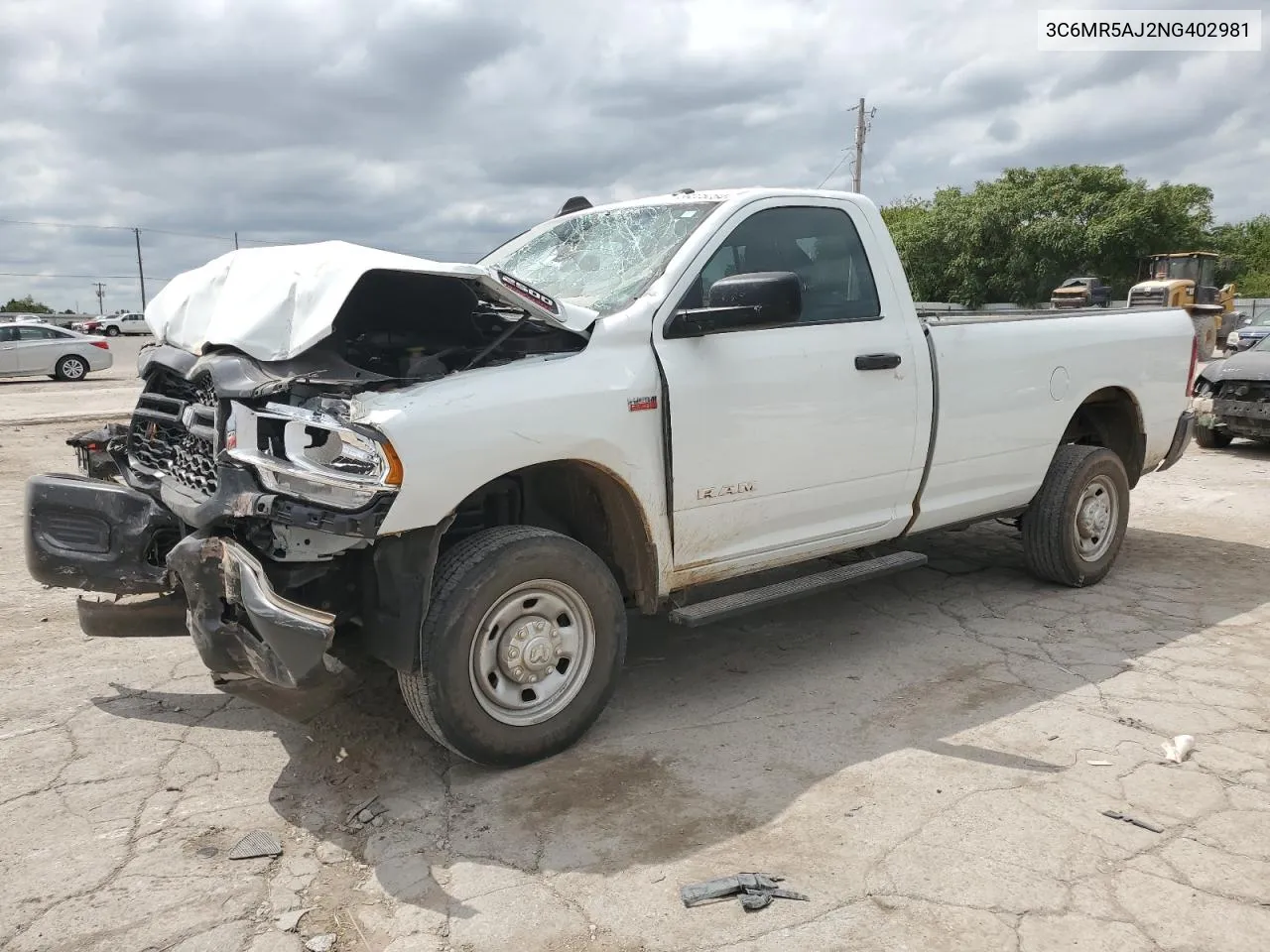 2022 Ram 2500 Tradesman VIN: 3C6MR5AJ2NG402981 Lot: 69225254