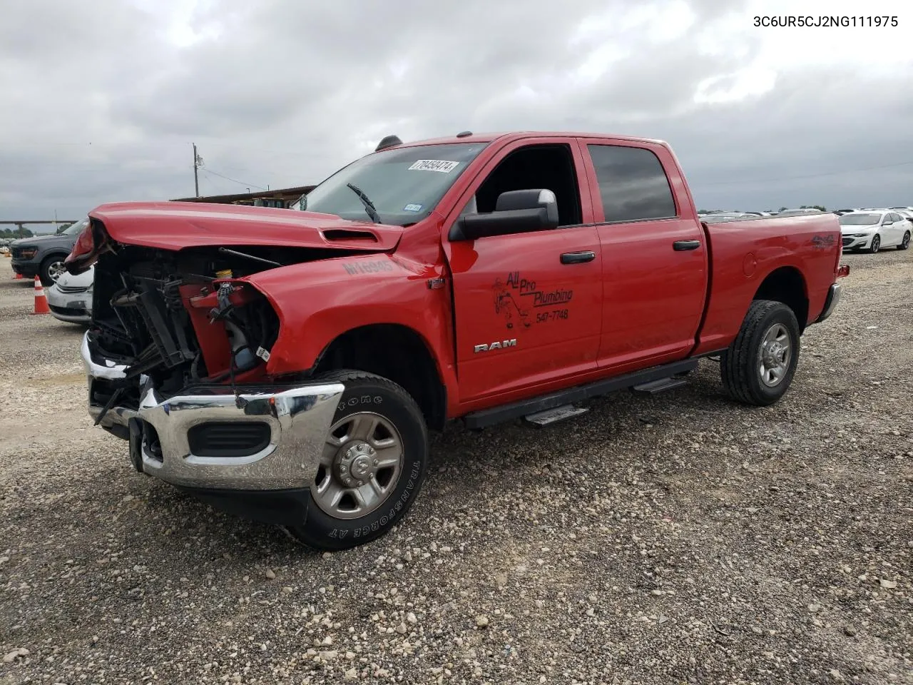 2022 Ram 2500 Tradesman VIN: 3C6UR5CJ2NG111975 Lot: 70450474