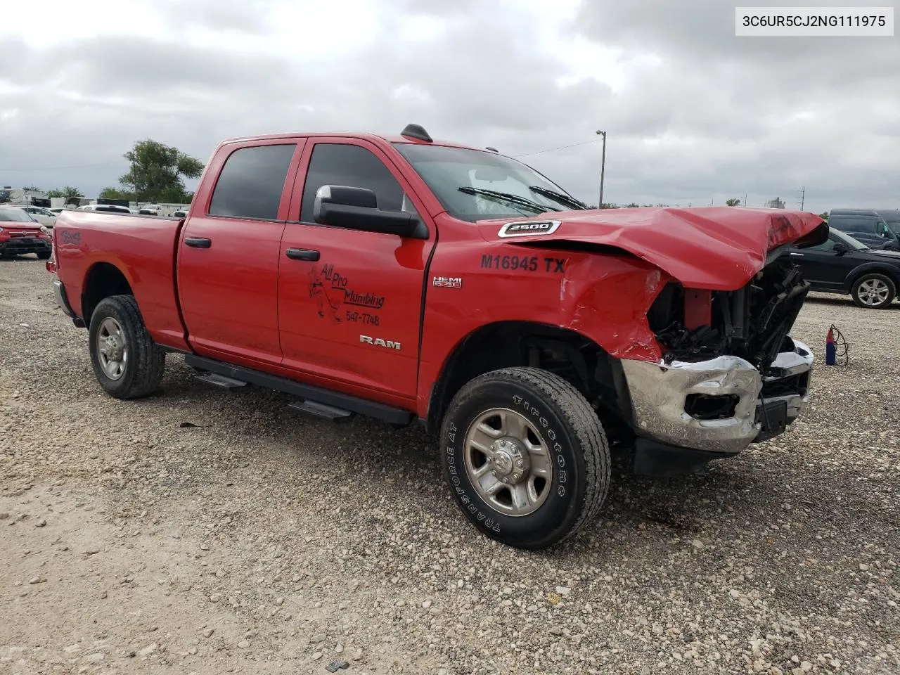 2022 Ram 2500 Tradesman VIN: 3C6UR5CJ2NG111975 Lot: 70450474