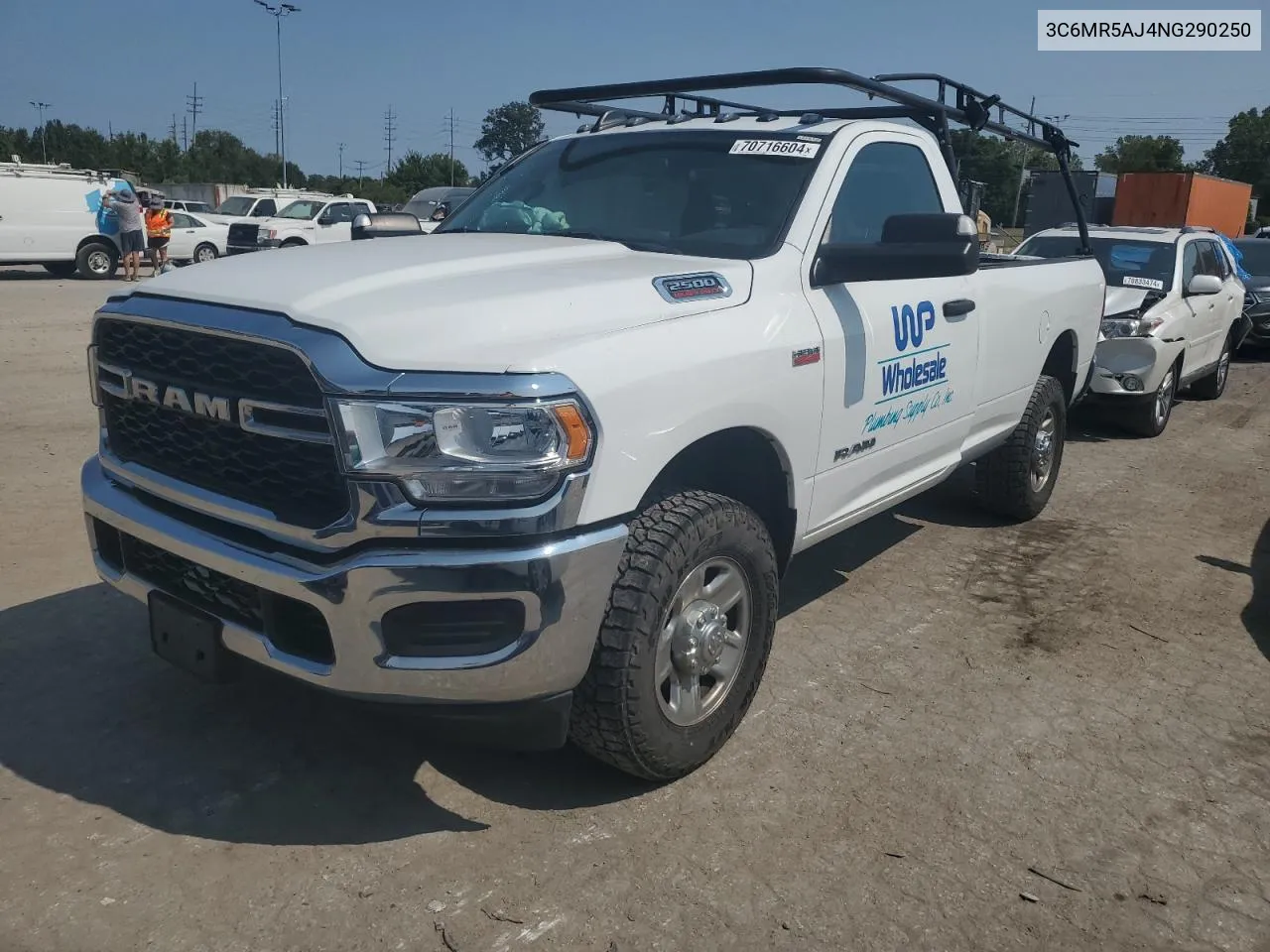 2022 Ram 2500 Tradesman VIN: 3C6MR5AJ4NG290250 Lot: 70716604