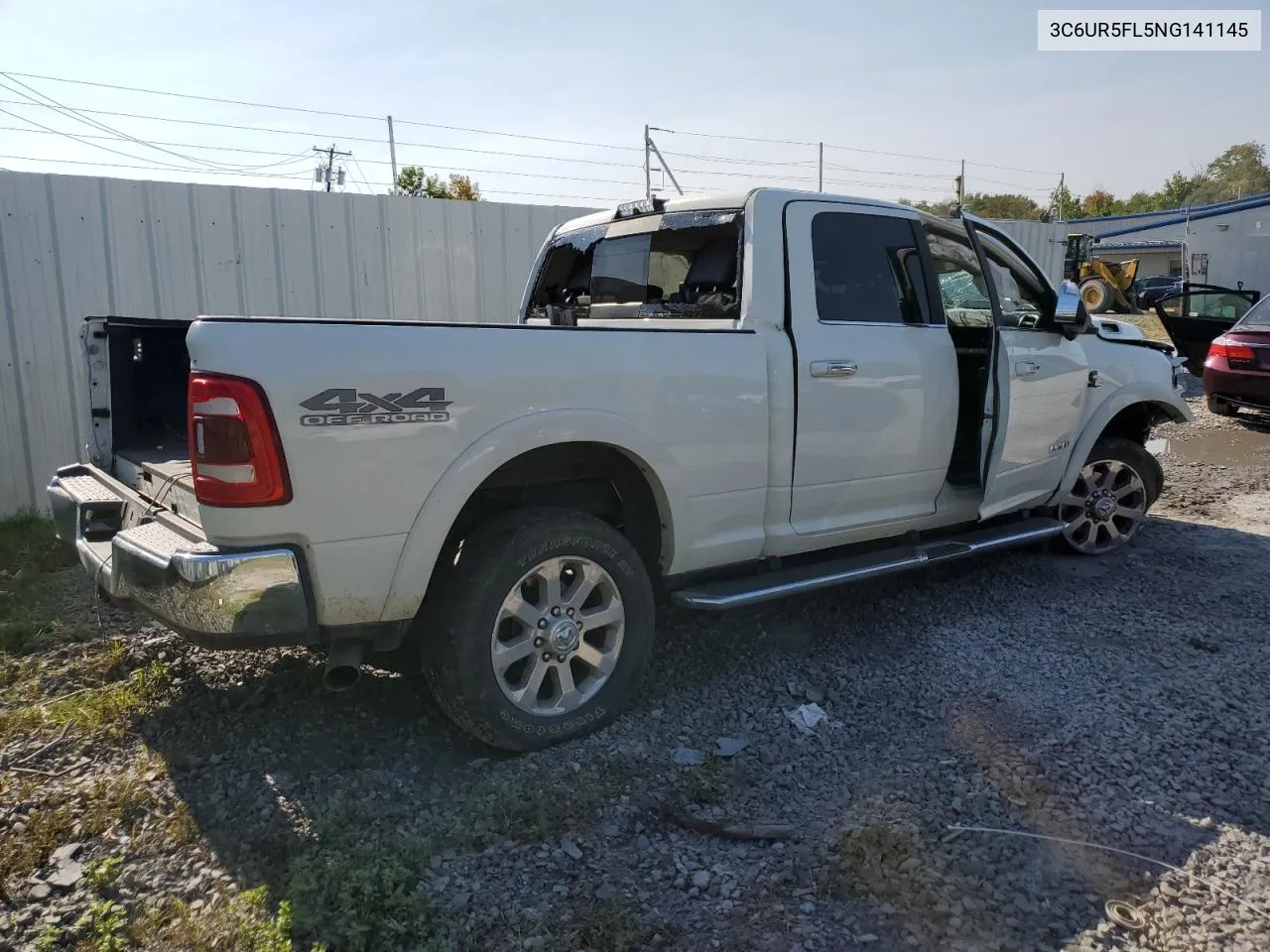 2022 Ram 2500 Laramie VIN: 3C6UR5FL5NG141145 Lot: 71163334