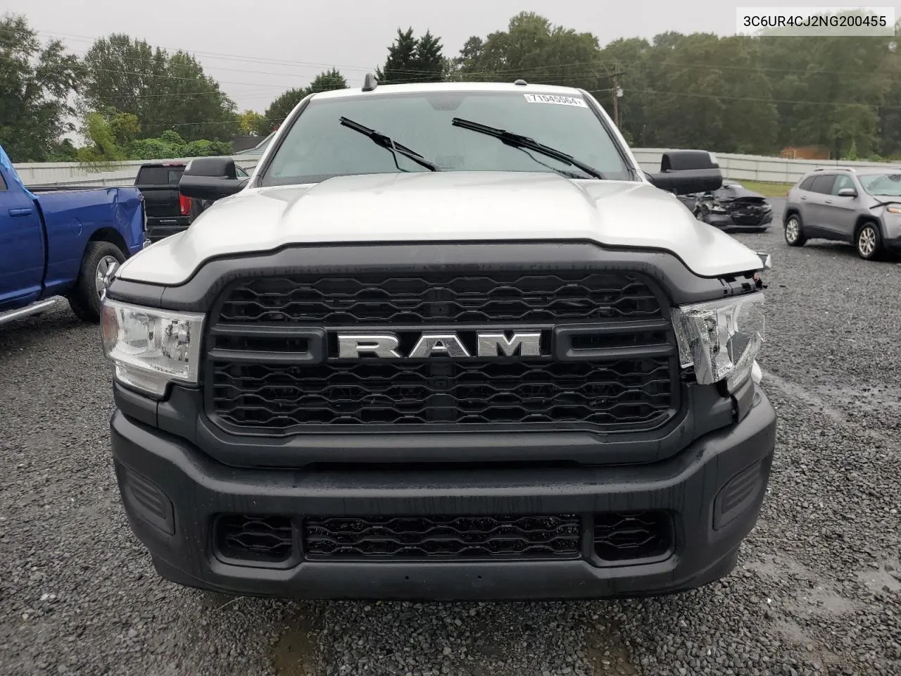 2022 Ram 2500 Tradesman VIN: 3C6UR4CJ2NG200455 Lot: 71545564