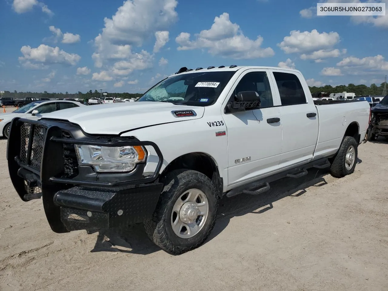 2022 Ram 2500 Tradesman VIN: 3C6UR5HJ0NG273063 Lot: 71770094