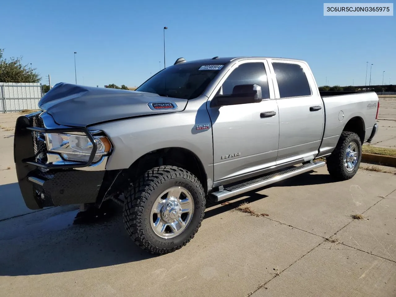 2022 Ram 2500 Tradesman VIN: 3C6UR5CJ0NG365975 Lot: 72246904