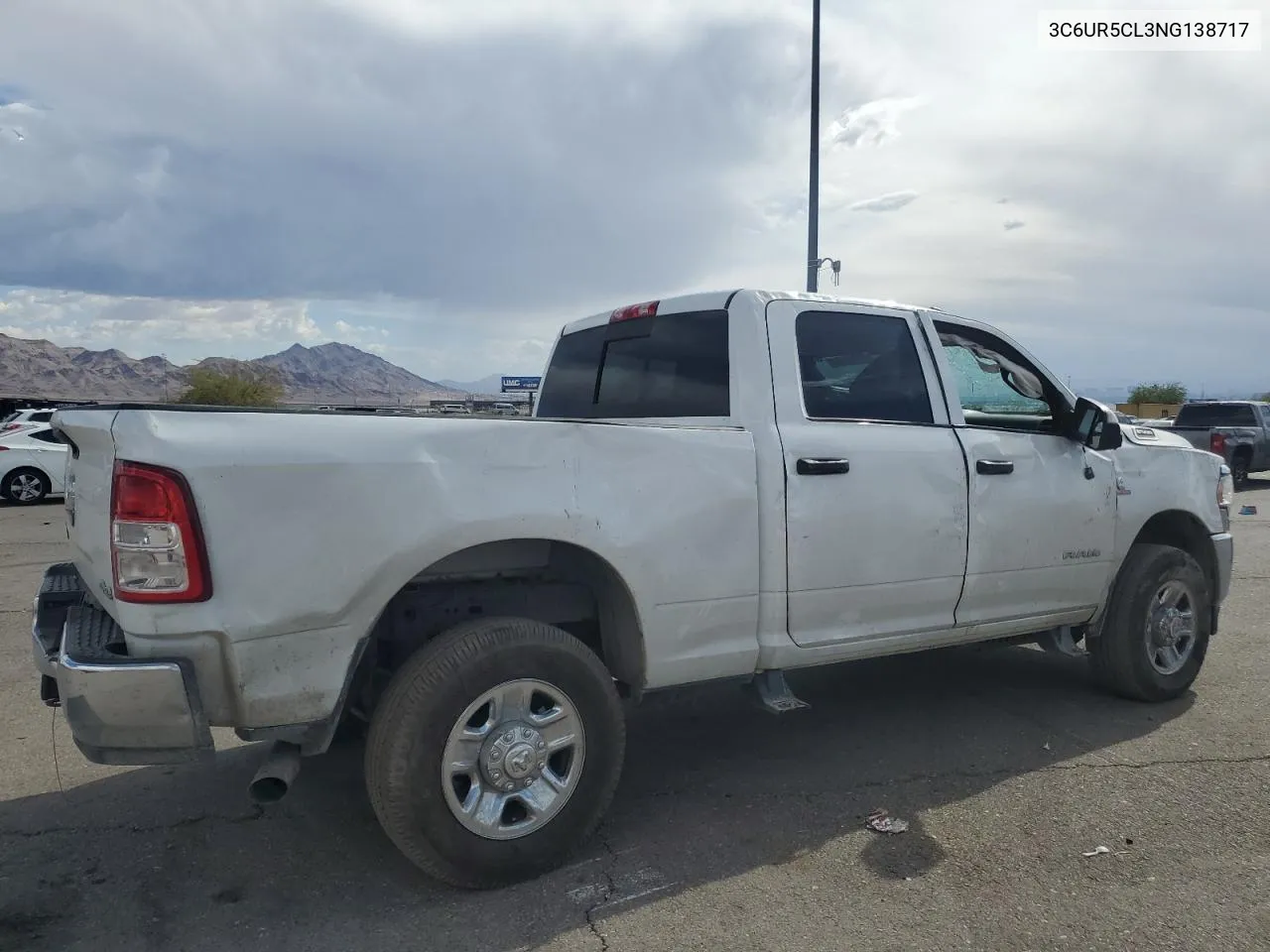 2022 Ram 2500 Tradesman VIN: 3C6UR5CL3NG138717 Lot: 72389104