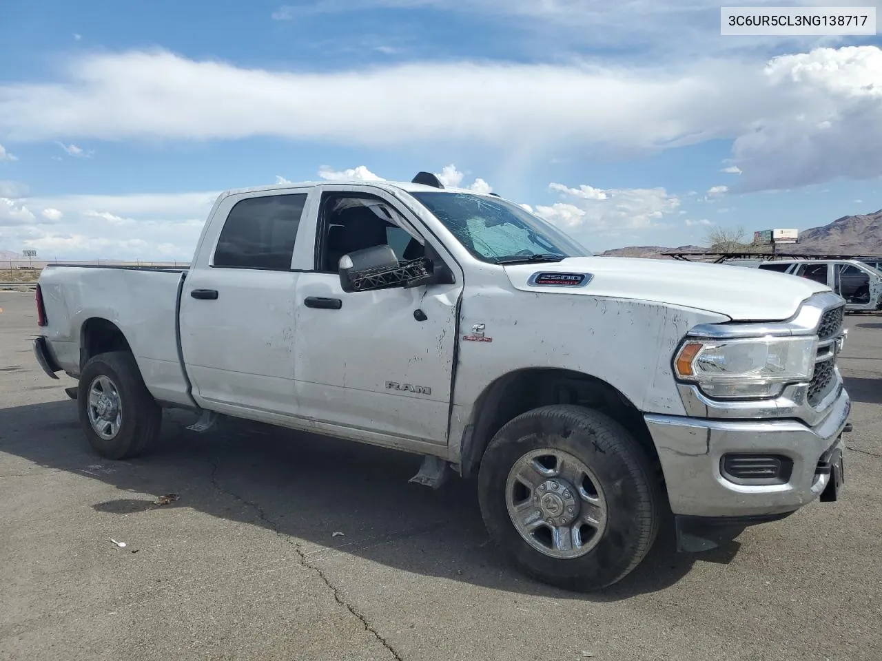 2022 Ram 2500 Tradesman VIN: 3C6UR5CL3NG138717 Lot: 72389104