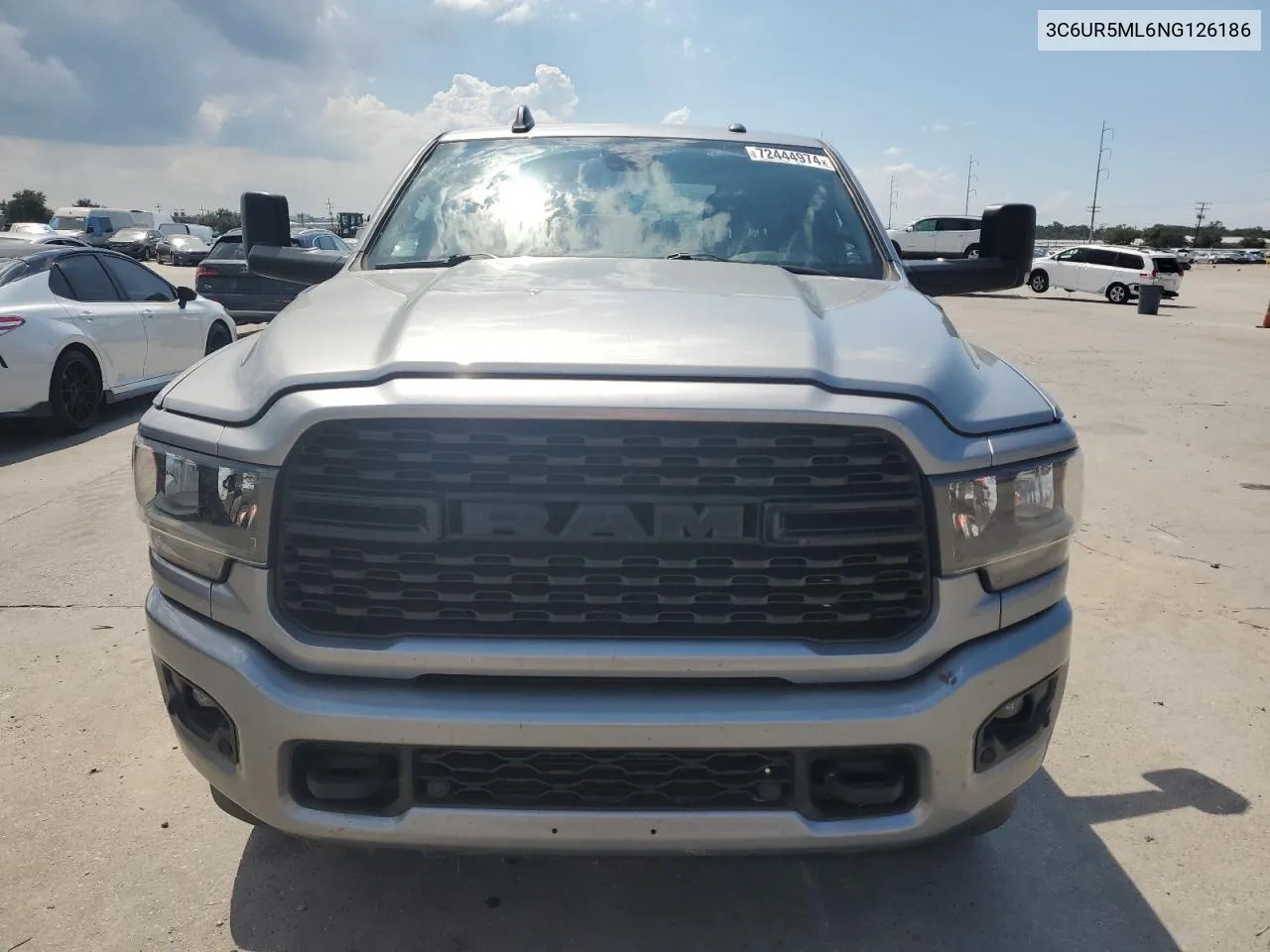 2022 Ram 2500 Big Horn/Lone Star VIN: 3C6UR5ML6NG126186 Lot: 72444974