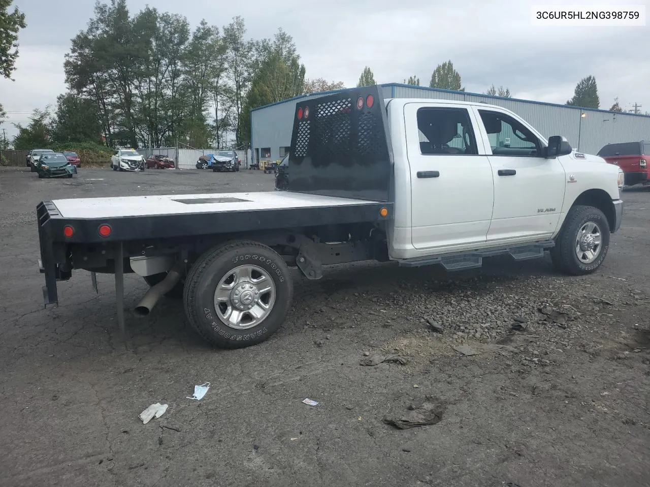 2022 Ram 2500 Tradesman VIN: 3C6UR5HL2NG398759 Lot: 72958244