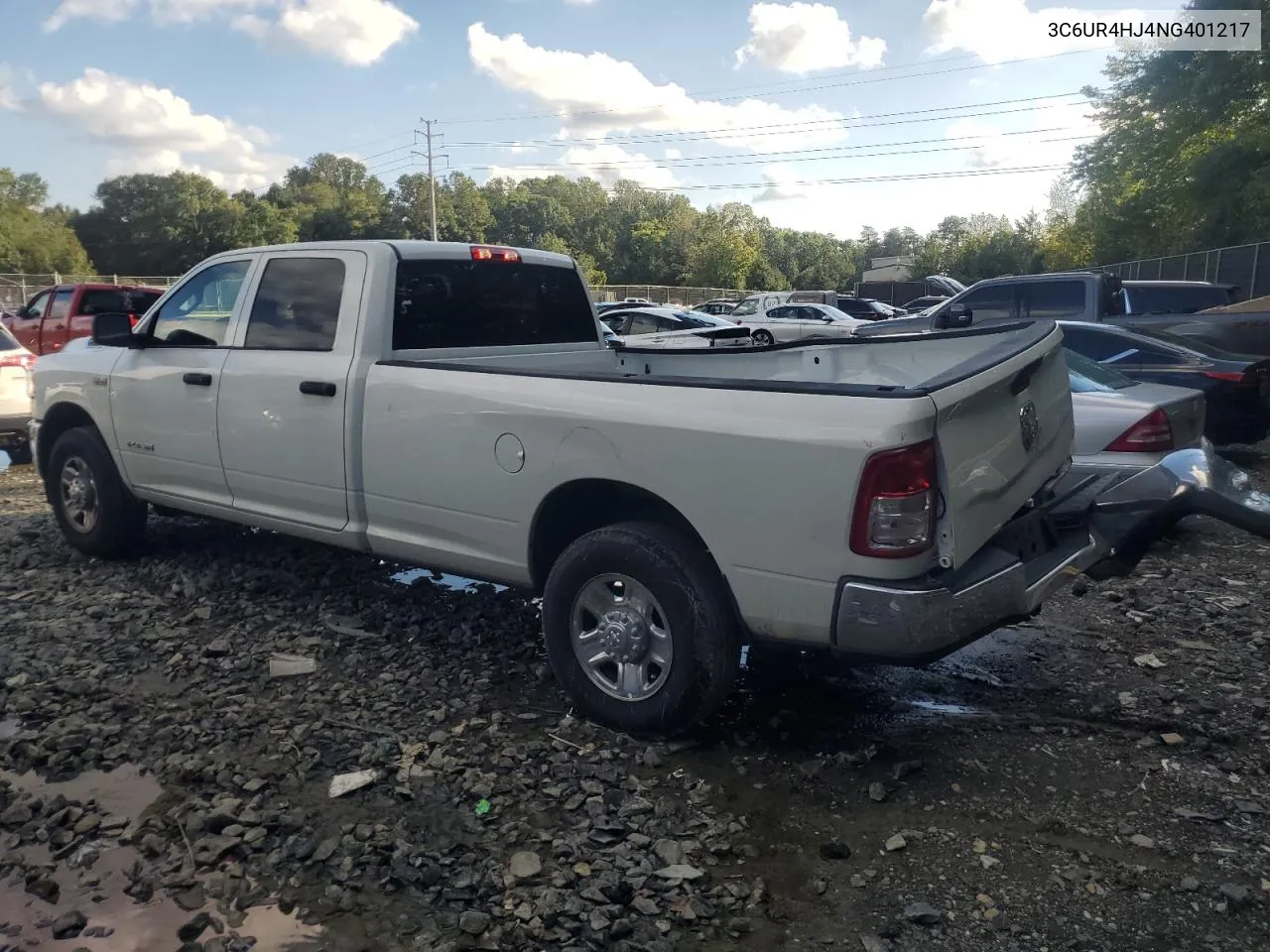 2022 Ram 2500 Tradesman VIN: 3C6UR4HJ4NG401217 Lot: 74293734