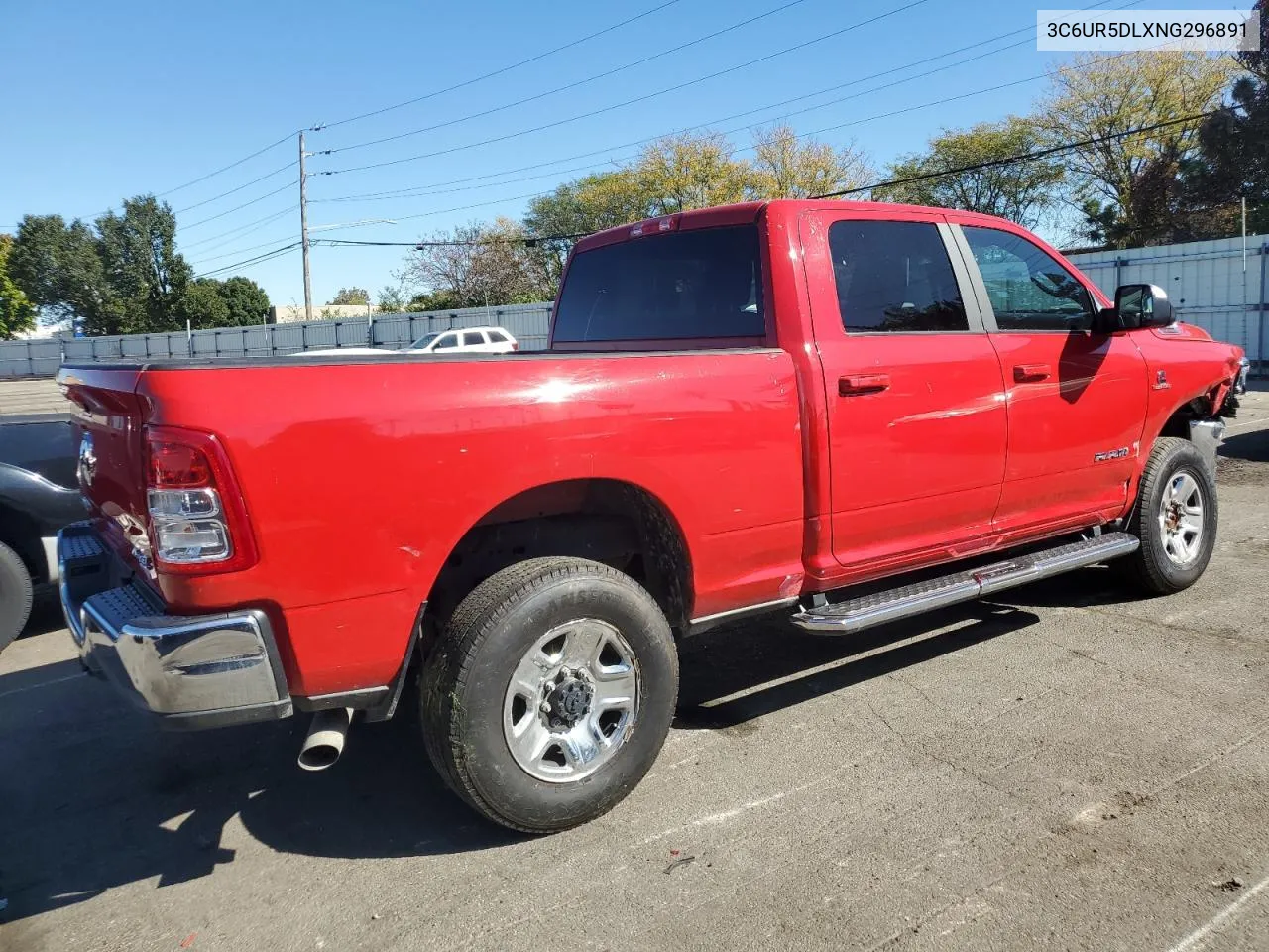 2022 Ram 2500 Big Horn/Lone Star VIN: 3C6UR5DLXNG296891 Lot: 75330664