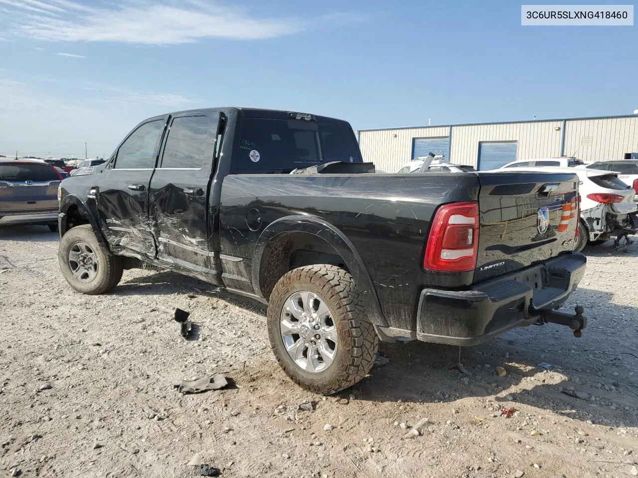 2022 Ram 2500 Limited VIN: 3C6UR5SLXNG418460 Lot: 75847674