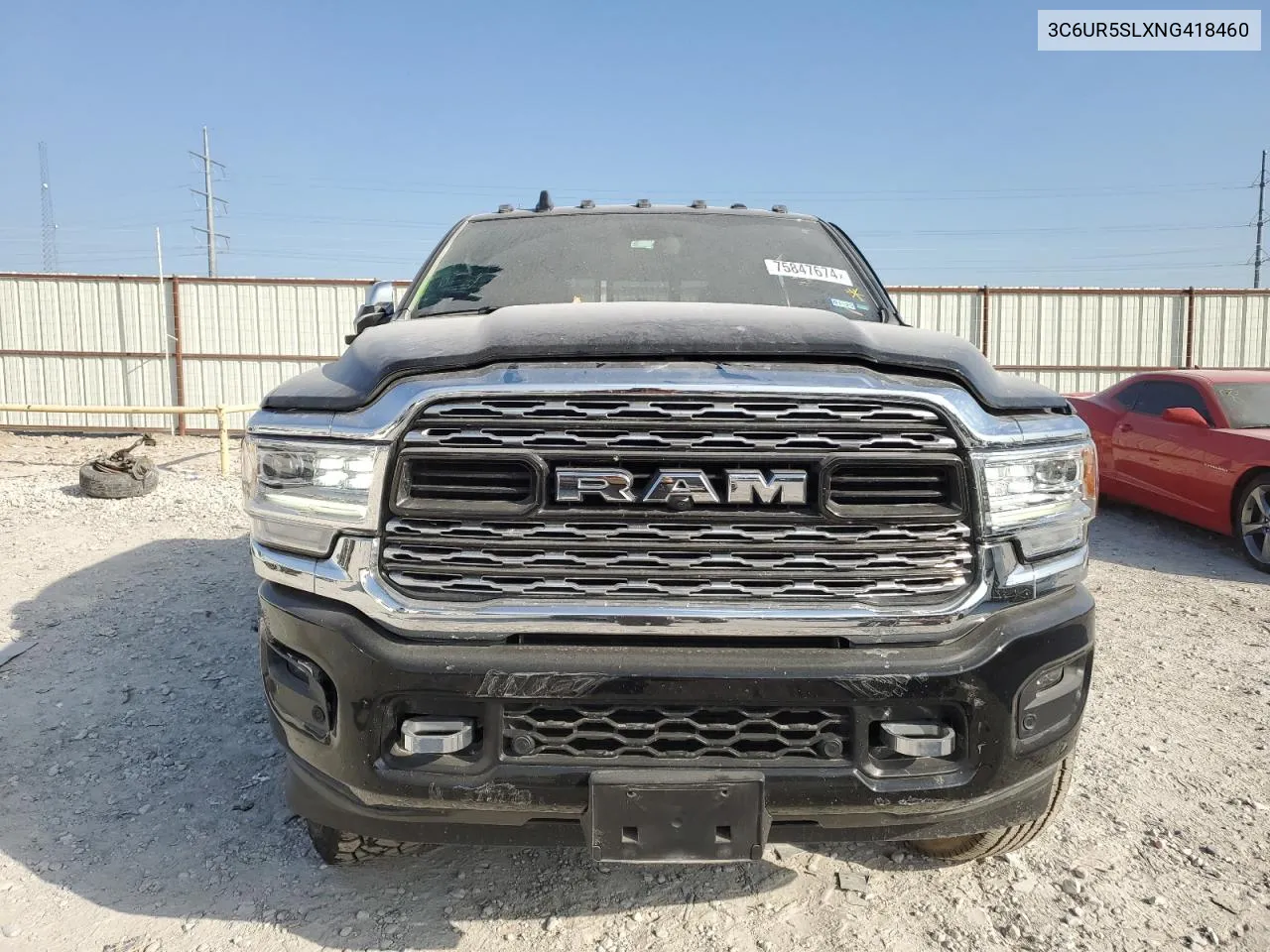 2022 Ram 2500 Limited VIN: 3C6UR5SLXNG418460 Lot: 75847674