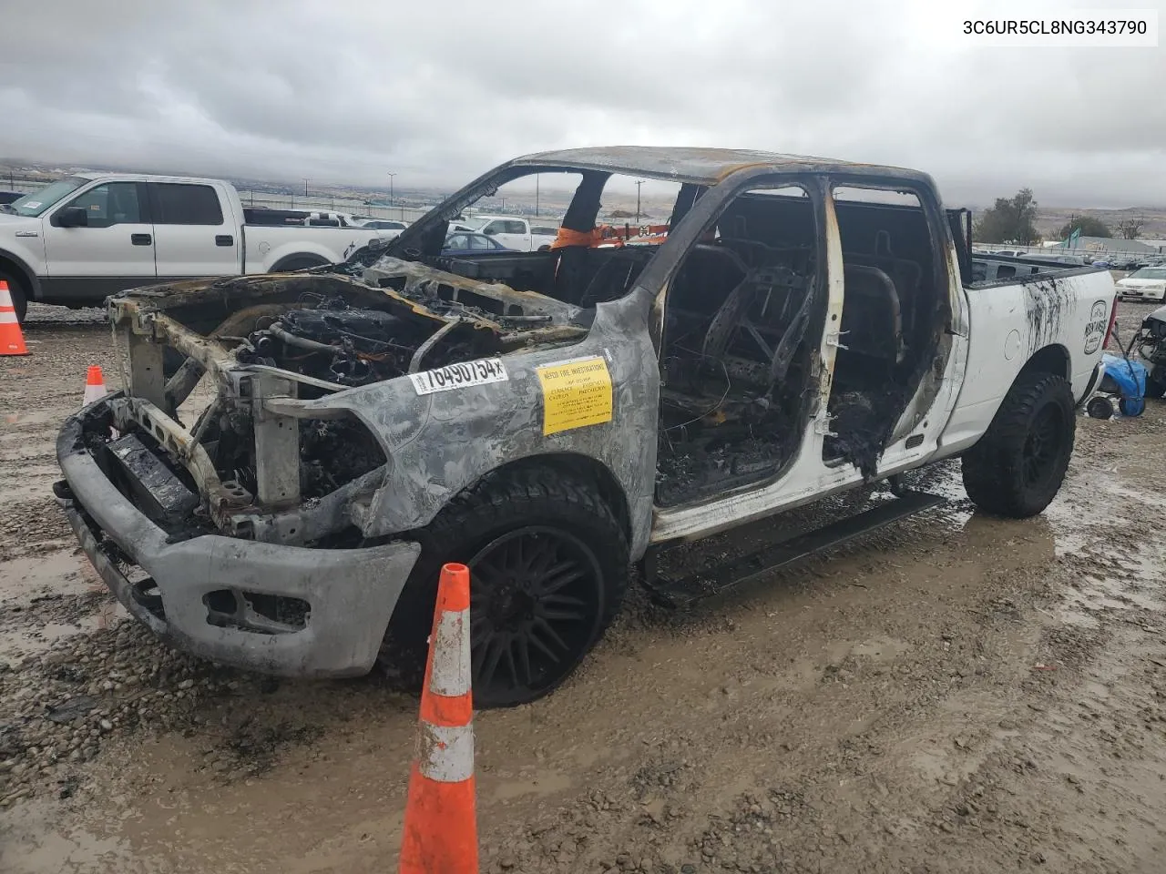 2022 Ram 2500 Tradesman VIN: 3C6UR5CL8NG343790 Lot: 76490754