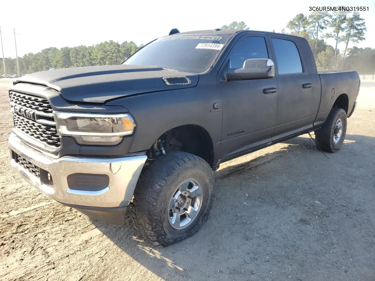 2022 Ram 2500 Big Horn/Lone Star VIN: 3C6UR5ML4NG319551 Lot: 76740134