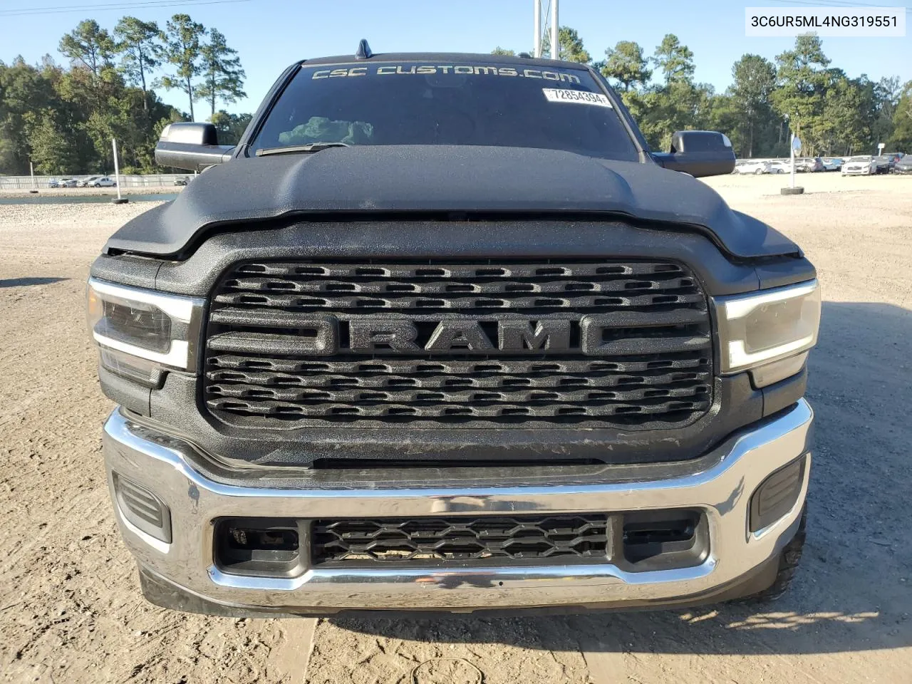 2022 Ram 2500 Big Horn/Lone Star VIN: 3C6UR5ML4NG319551 Lot: 76740134