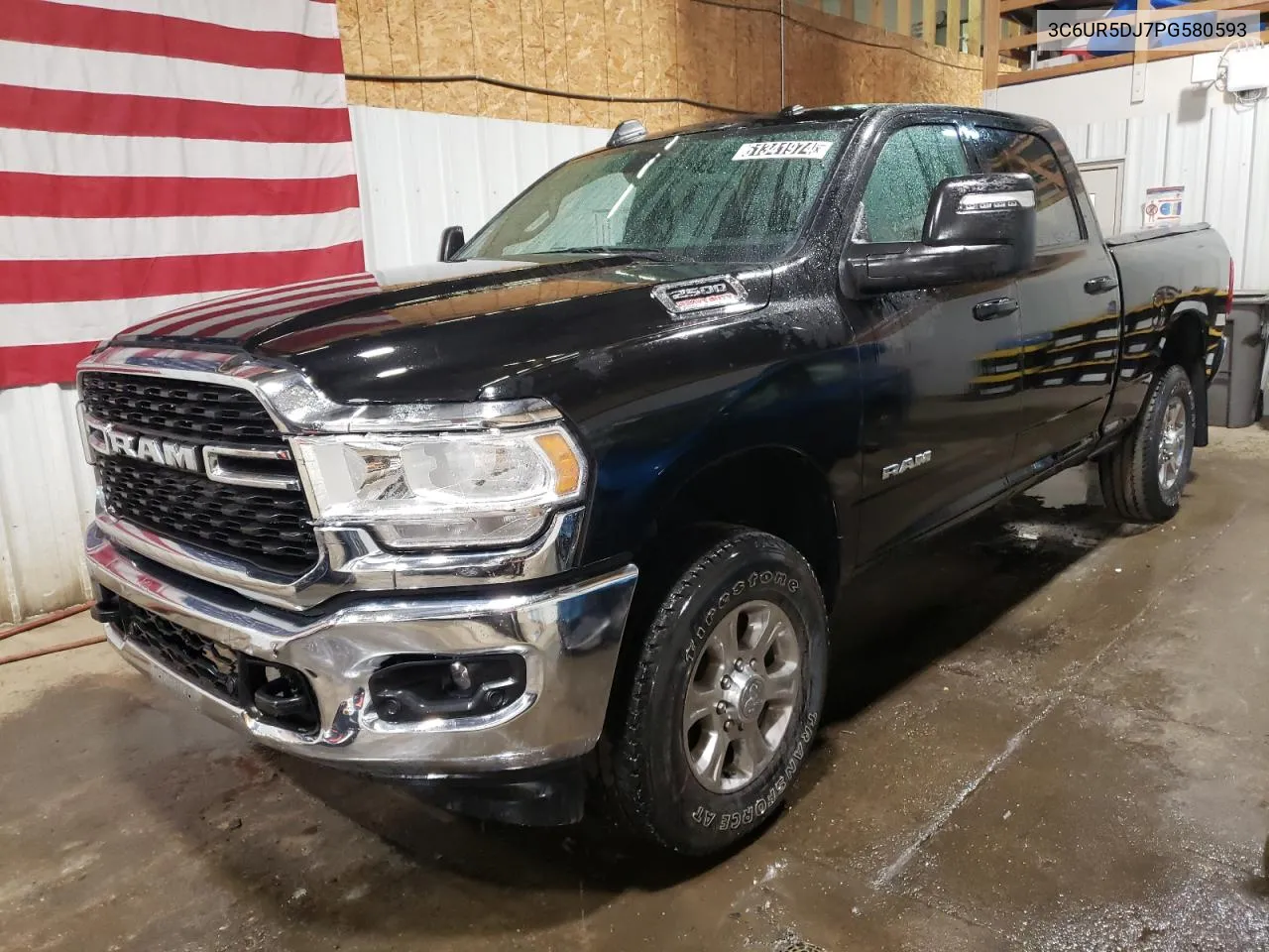 2023 Ram 2500 Big Horn VIN: 3C6UR5DJ7PG580593 Lot: 61341974