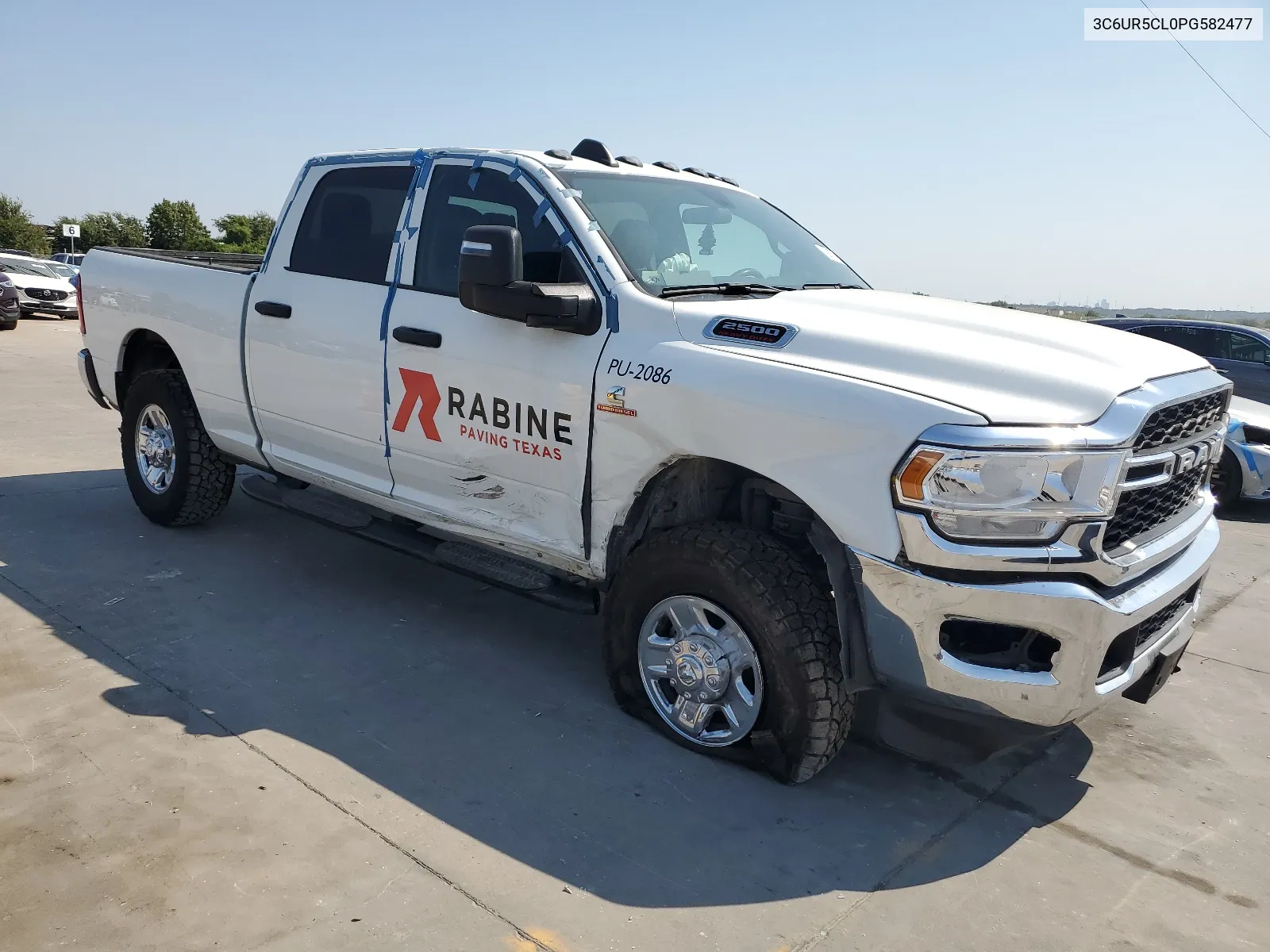 2023 Ram 2500 Tradesman VIN: 3C6UR5CL0PG582477 Lot: 68872154