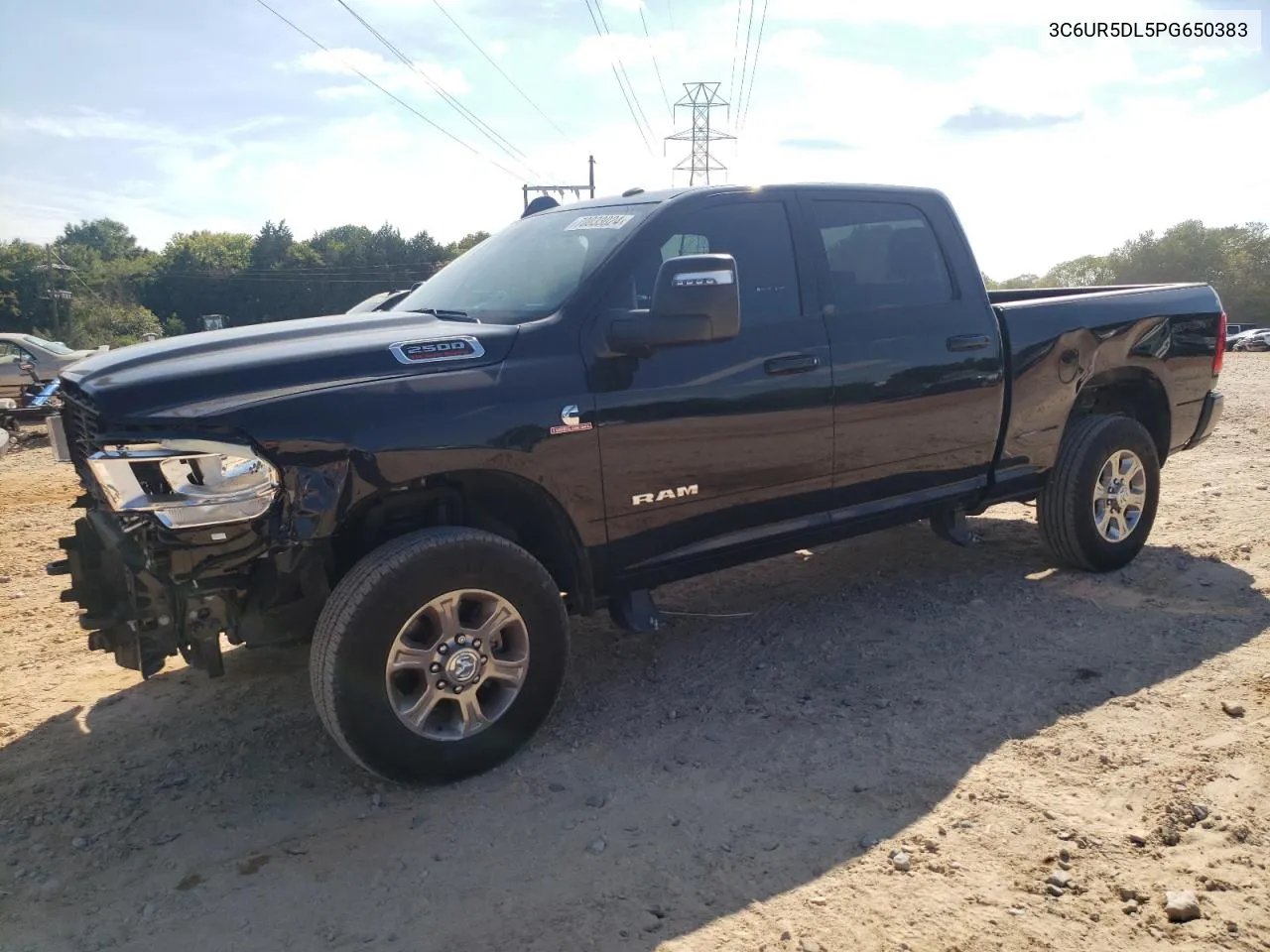 2023 Ram 2500 Big Horn VIN: 3C6UR5DL5PG650383 Lot: 70033024