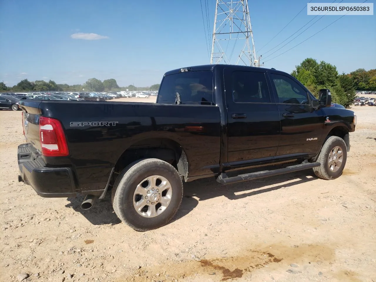 2023 Ram 2500 Big Horn VIN: 3C6UR5DL5PG650383 Lot: 70033024