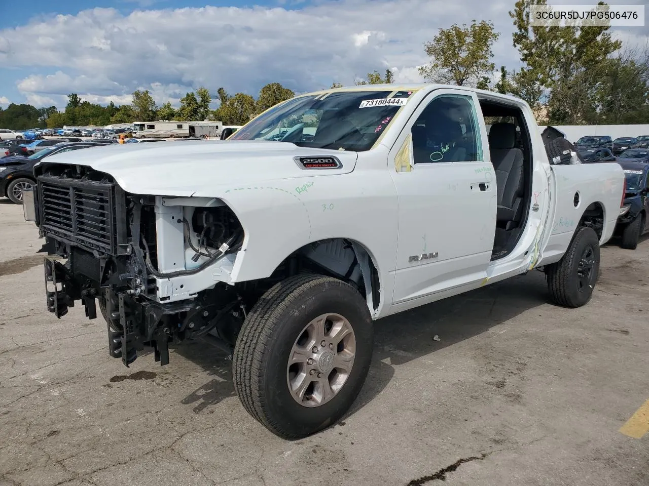 2023 Ram 2500 Big Horn VIN: 3C6UR5DJ7PG506476 Lot: 73180444