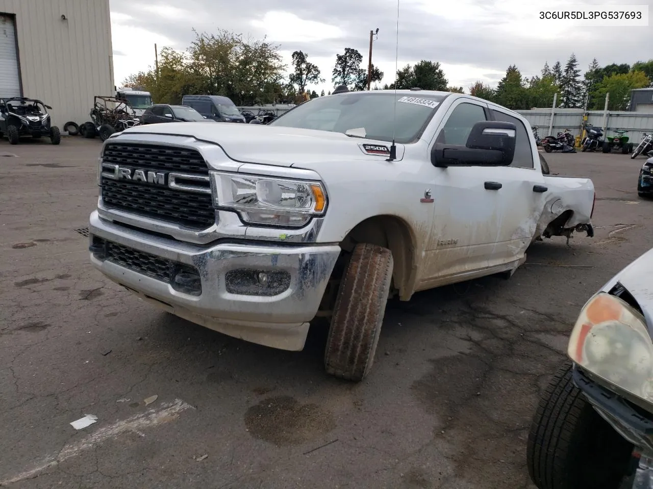 2023 Ram 2500 Big Horn VIN: 3C6UR5DL3PG537693 Lot: 74918324