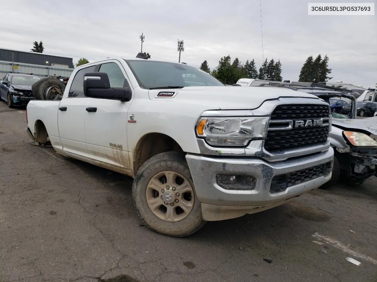 2023 Ram 2500 Big Horn VIN: 3C6UR5DL3PG537693 Lot: 74918324