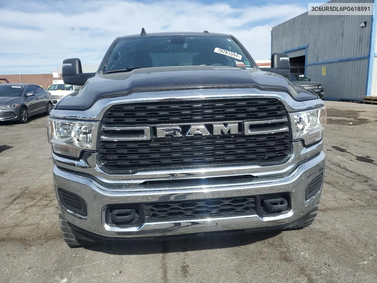 2023 Ram 2500 Big Horn VIN: 3C6UR5DL6PG618591 Lot: 78281594