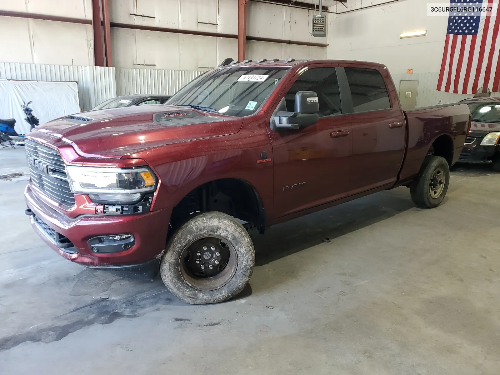 2024 Ram 2500 Laramie VIN: 3C6UR5FL6RG116647 Lot: 67481724