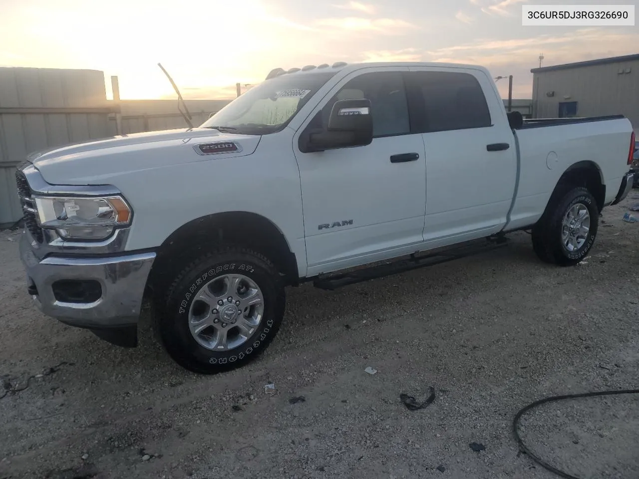 2024 Ram 2500 Big Horn VIN: 3C6UR5DJ3RG326690 Lot: 75956664