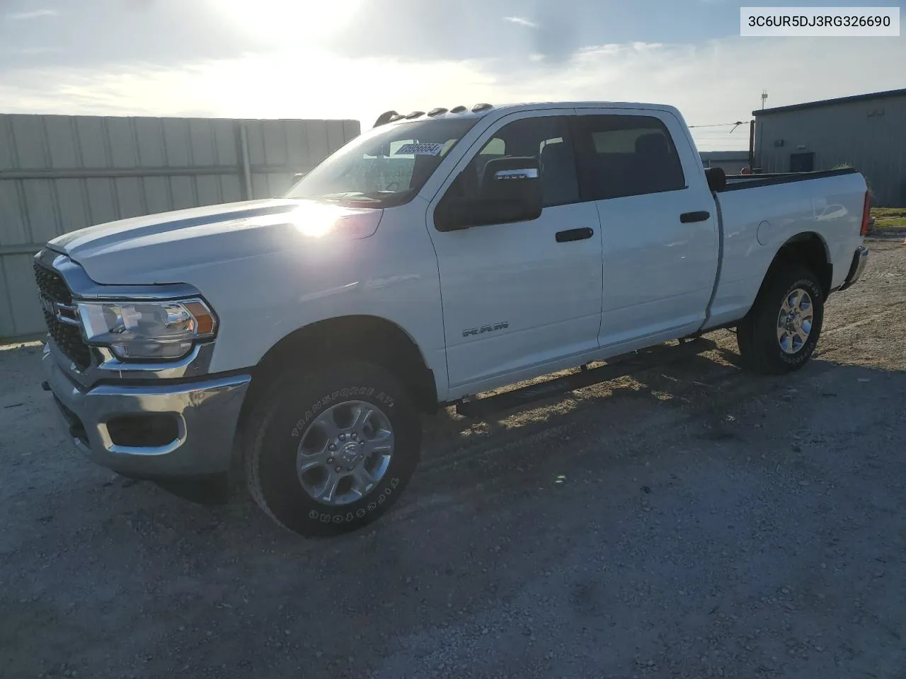 2024 Ram 2500 Big Horn VIN: 3C6UR5DJ3RG326690 Lot: 75956664