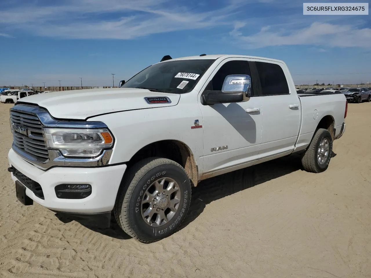 2024 Ram 2500 Laramie VIN: 3C6UR5FLXRG324675 Lot: 76078144