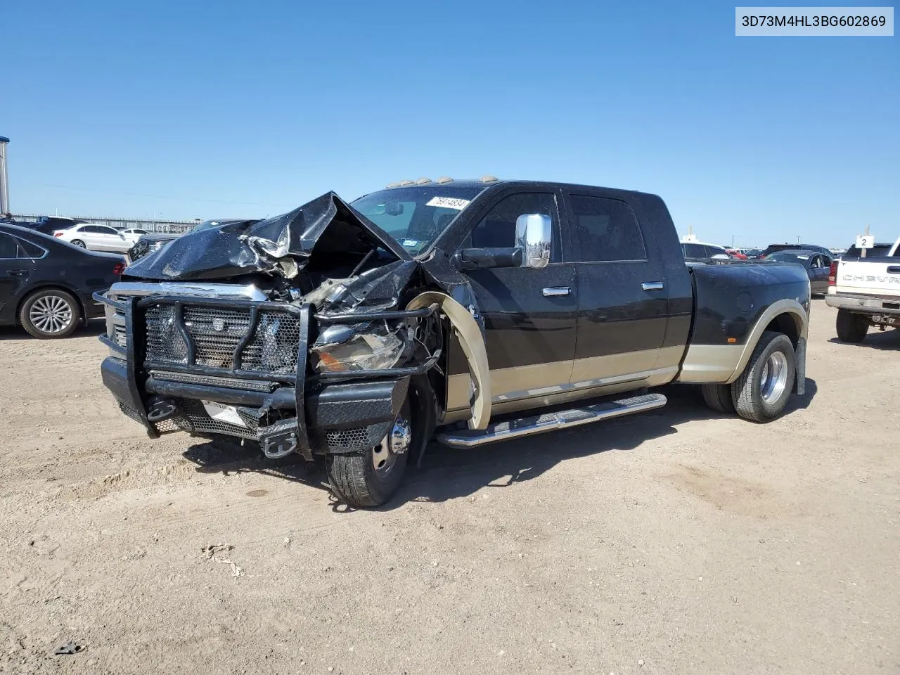 2011 Dodge Ram 3500 VIN: 3D73M4HL3BG602869 Lot: 76914834