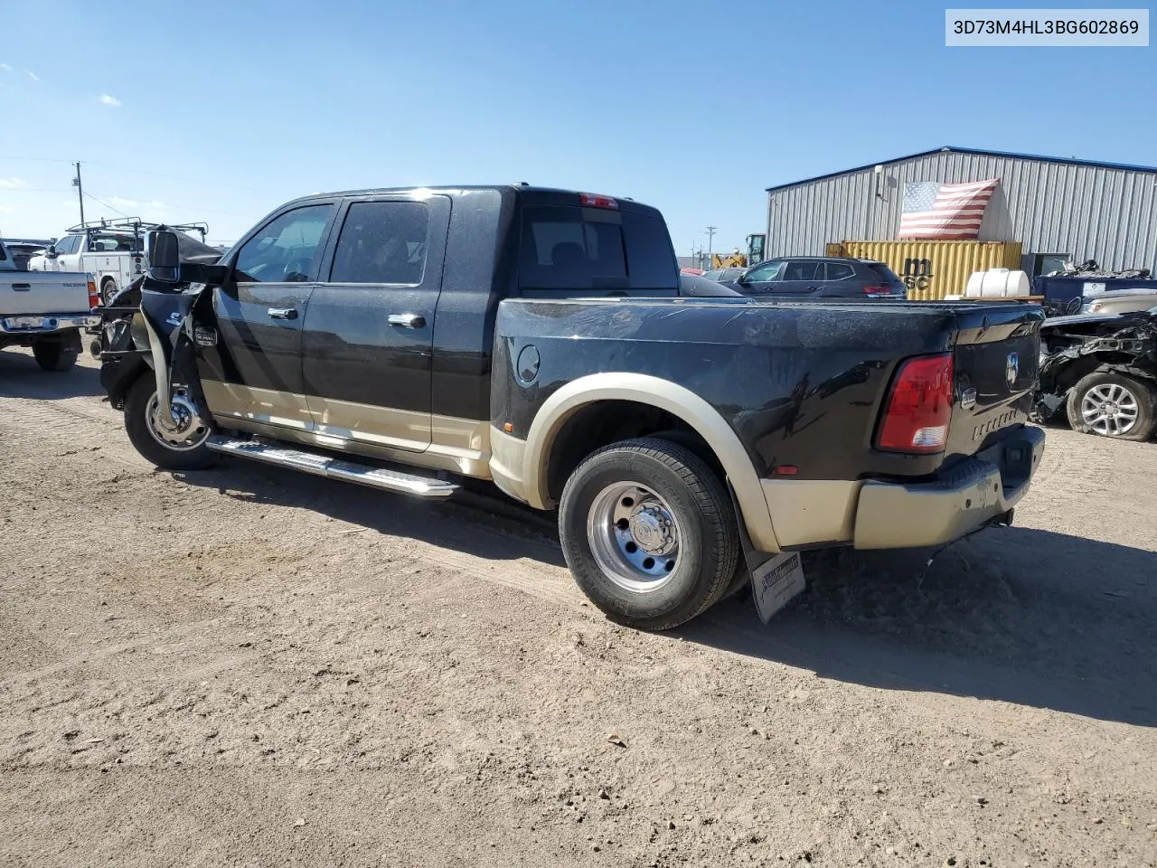 2011 Dodge Ram 3500 VIN: 3D73M4HL3BG602869 Lot: 76914834