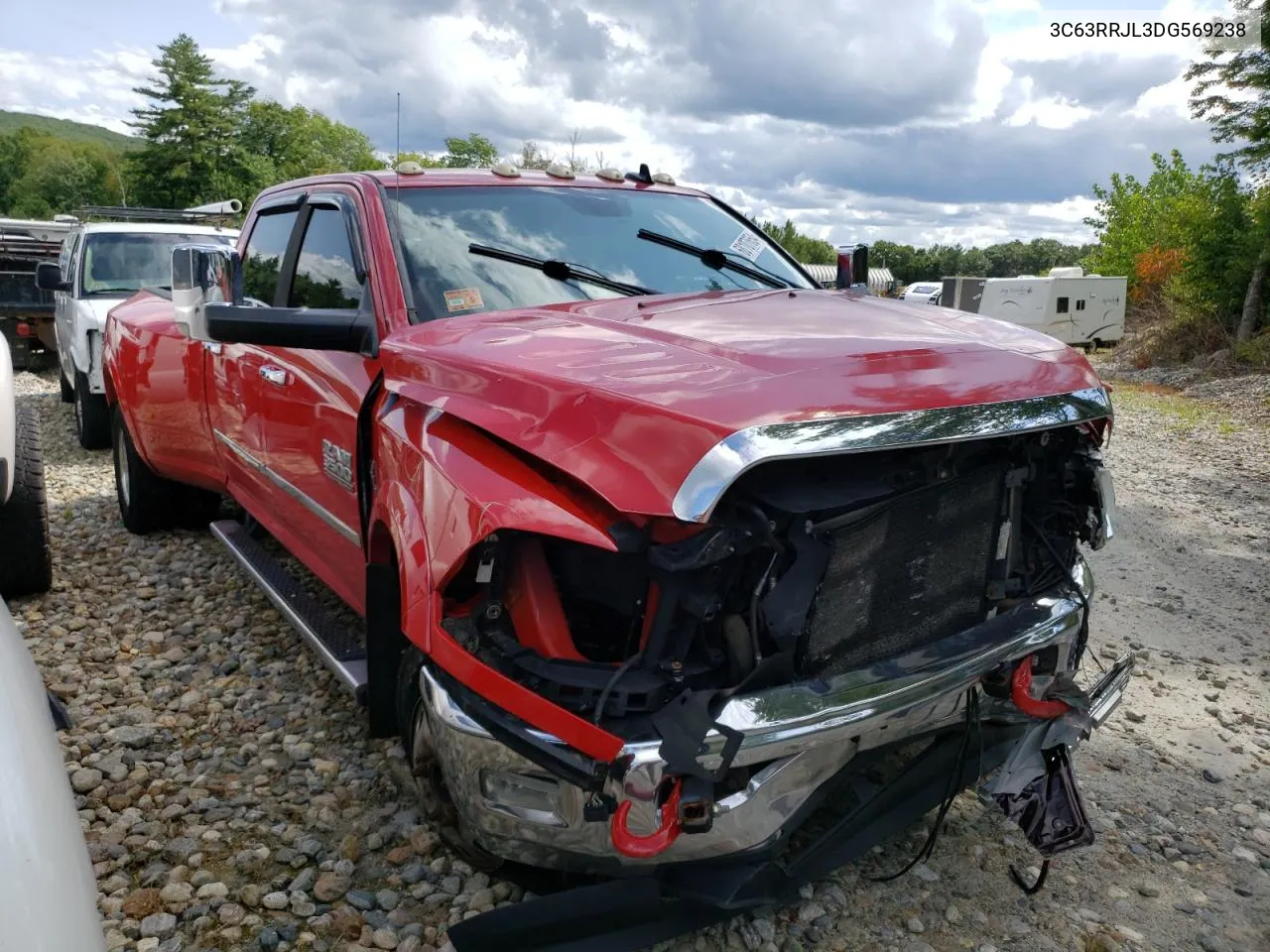 2013 Ram 3500 Laramie VIN: 3C63RRJL3DG569238 Lot: 68107654