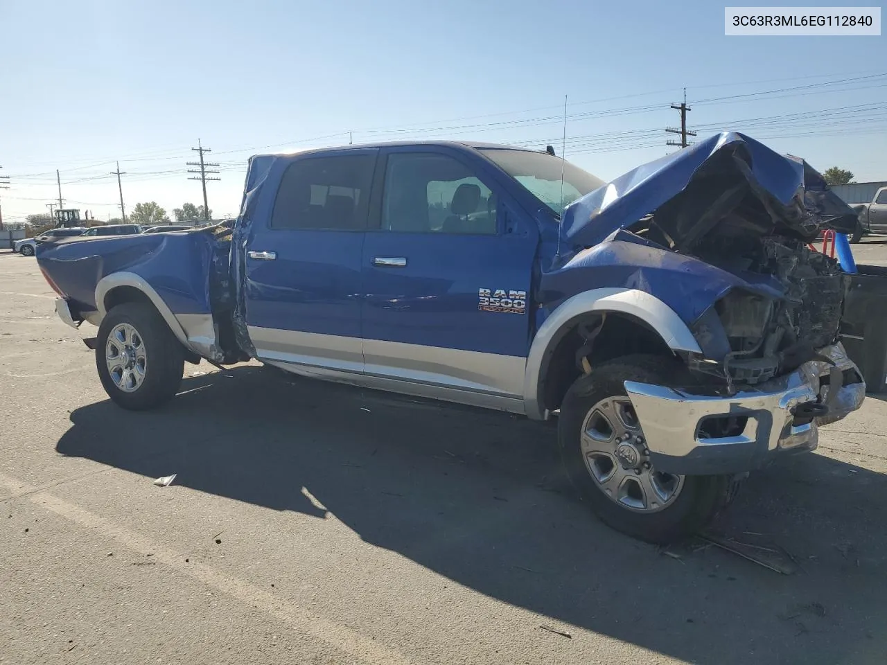 2014 Ram 3500 Laramie VIN: 3C63R3ML6EG112840 Lot: 74357074