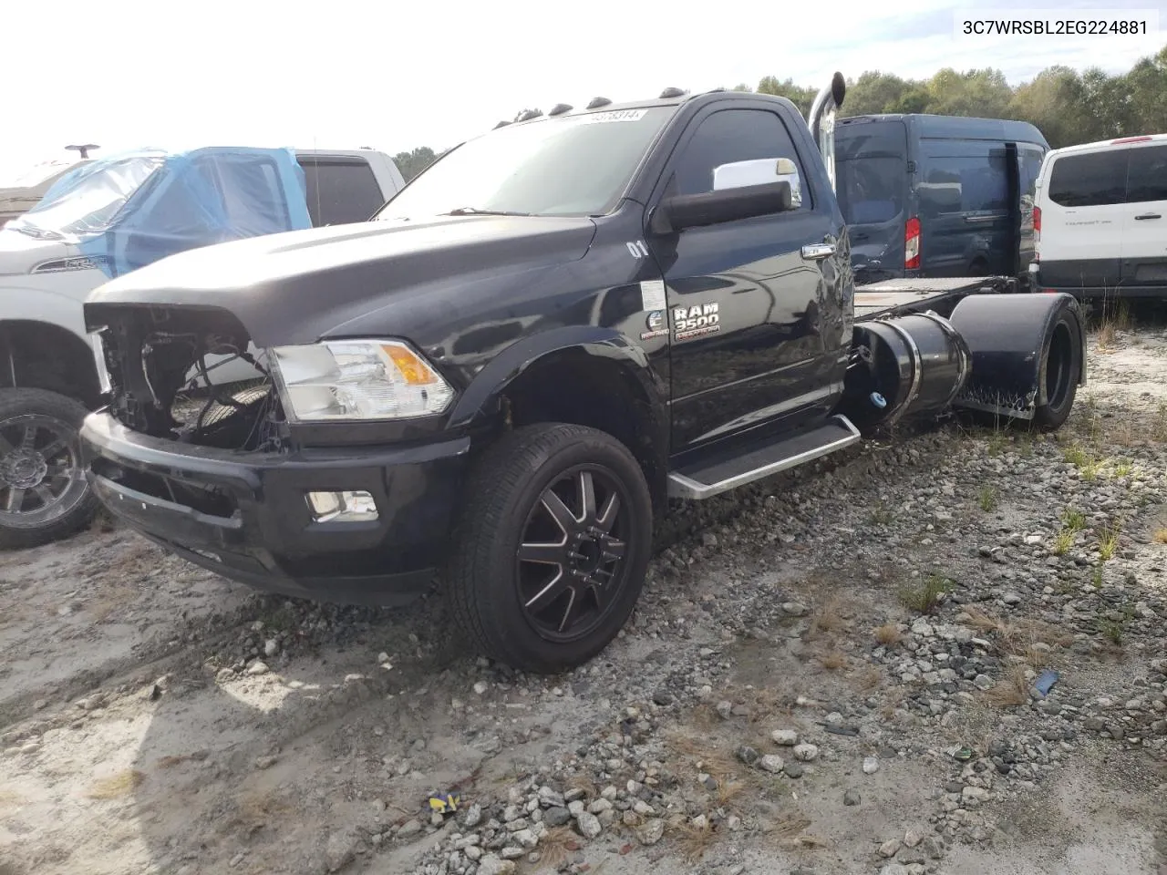 2014 Ram 3500 VIN: 3C7WRSBL2EG224881 Lot: 74378314