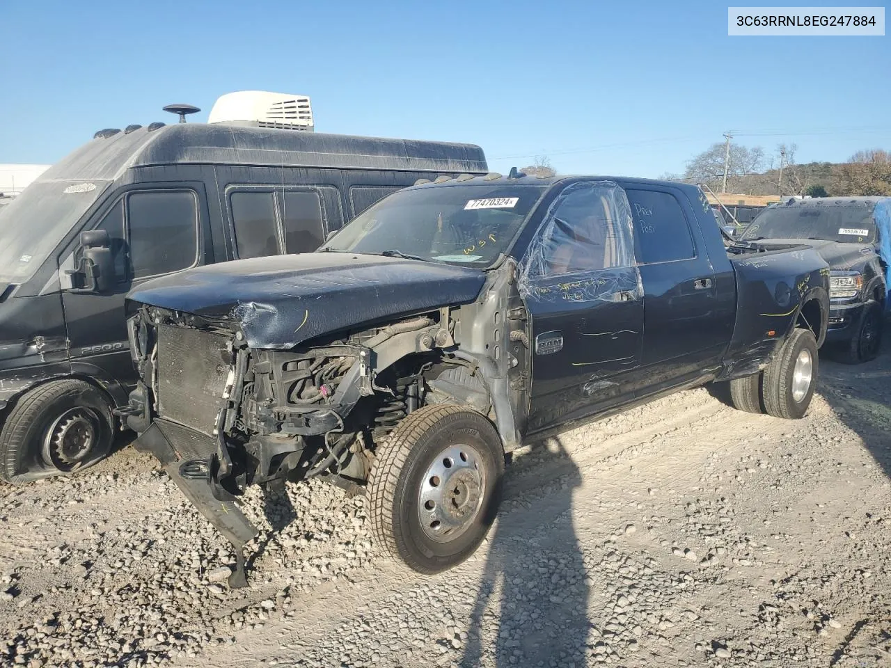 2014 Ram 3500 Longhorn VIN: 3C63RRNL8EG247884 Lot: 77470324