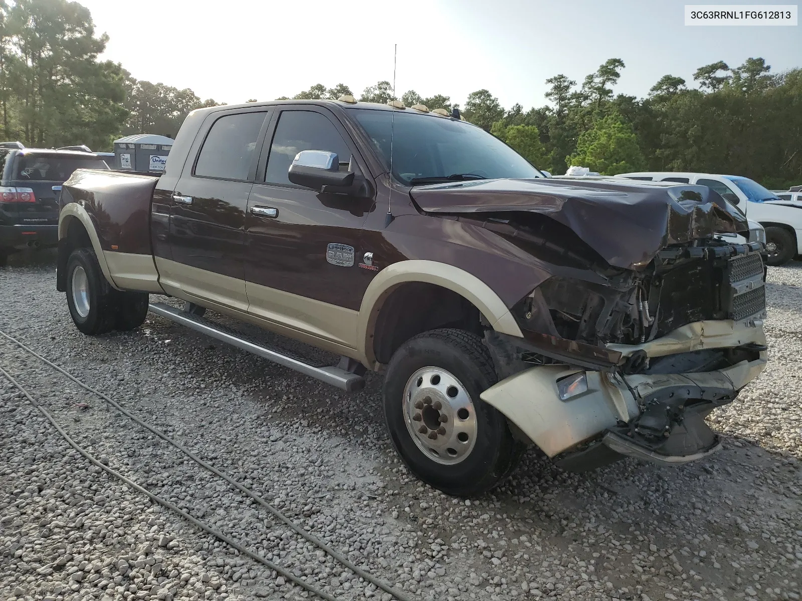 2015 Ram 3500 Longhorn VIN: 3C63RRNL1FG612813 Lot: 64966184