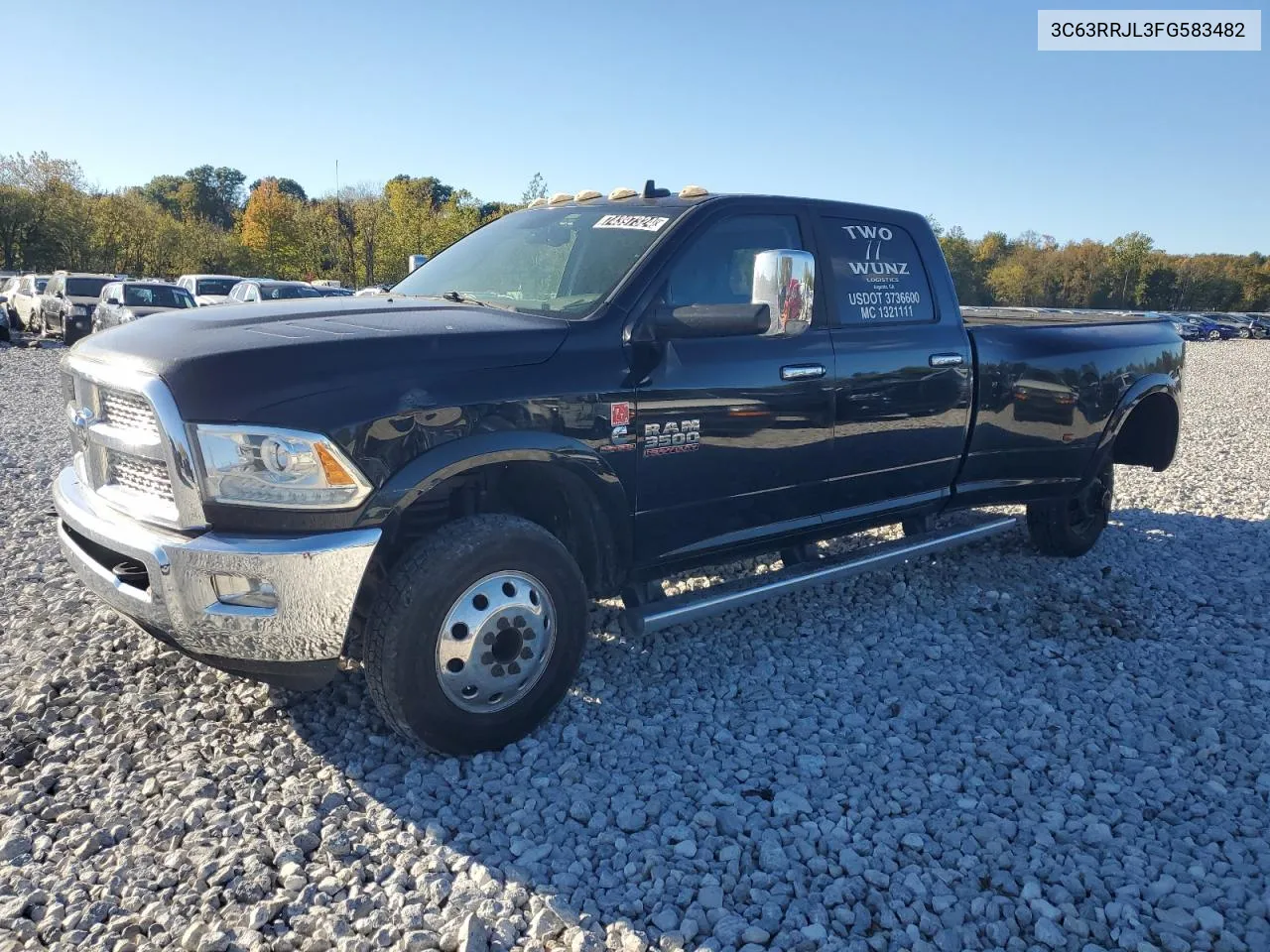 2015 Ram 3500 Laramie VIN: 3C63RRJL3FG583482 Lot: 74397324