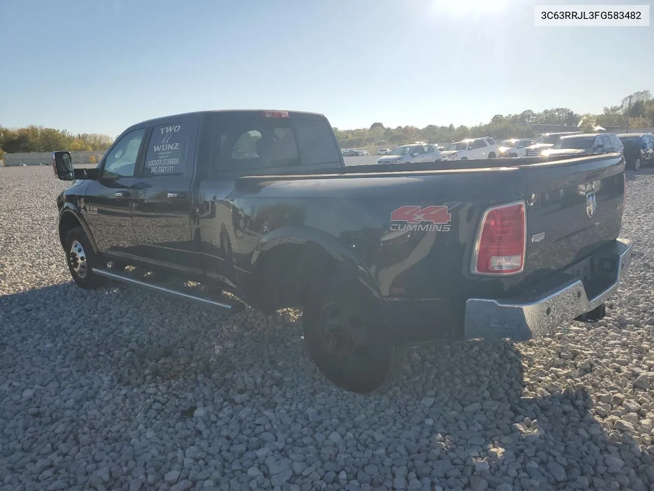 2015 Ram 3500 Laramie VIN: 3C63RRJL3FG583482 Lot: 74397324