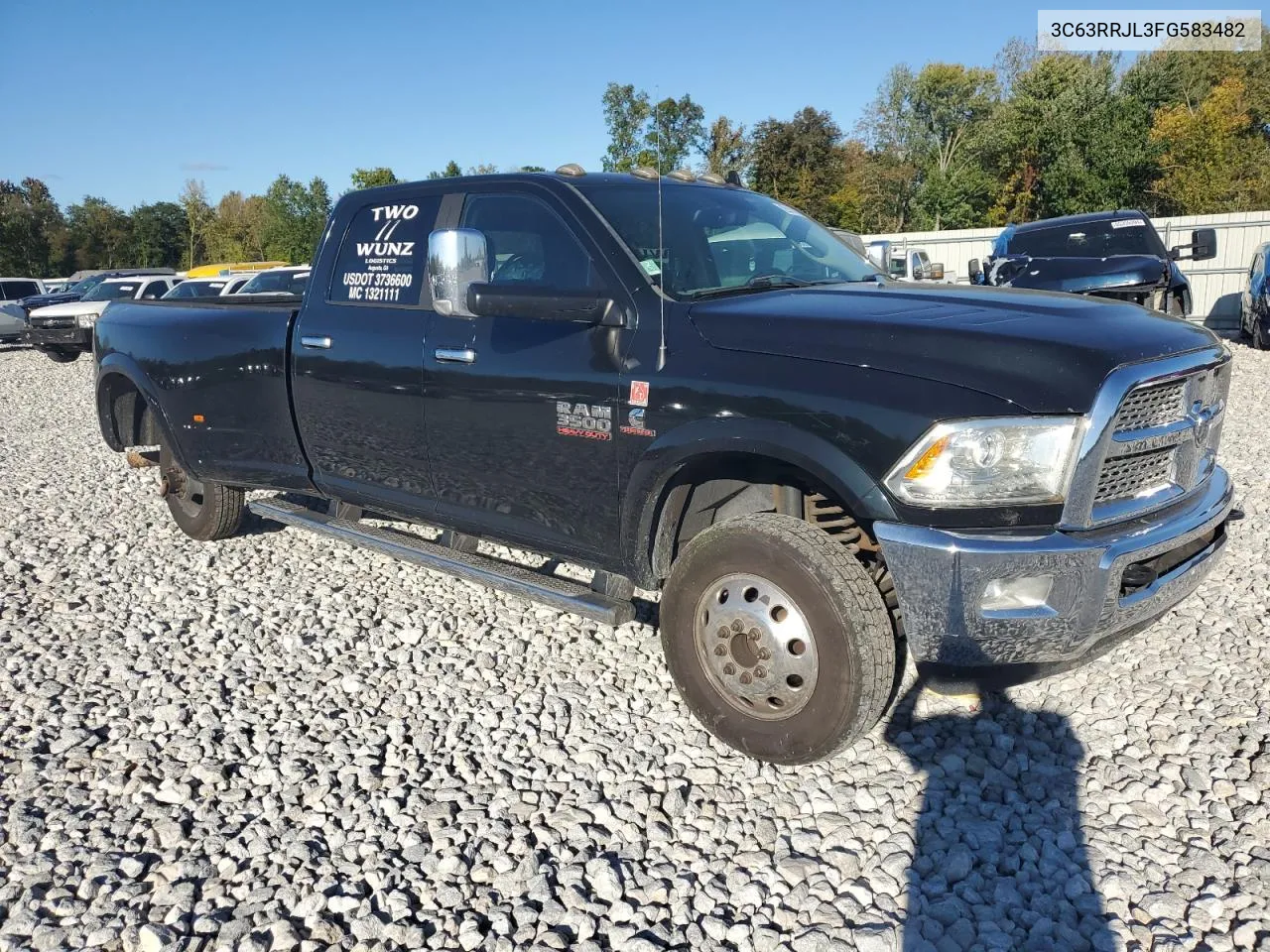 2015 Ram 3500 Laramie VIN: 3C63RRJL3FG583482 Lot: 74397324