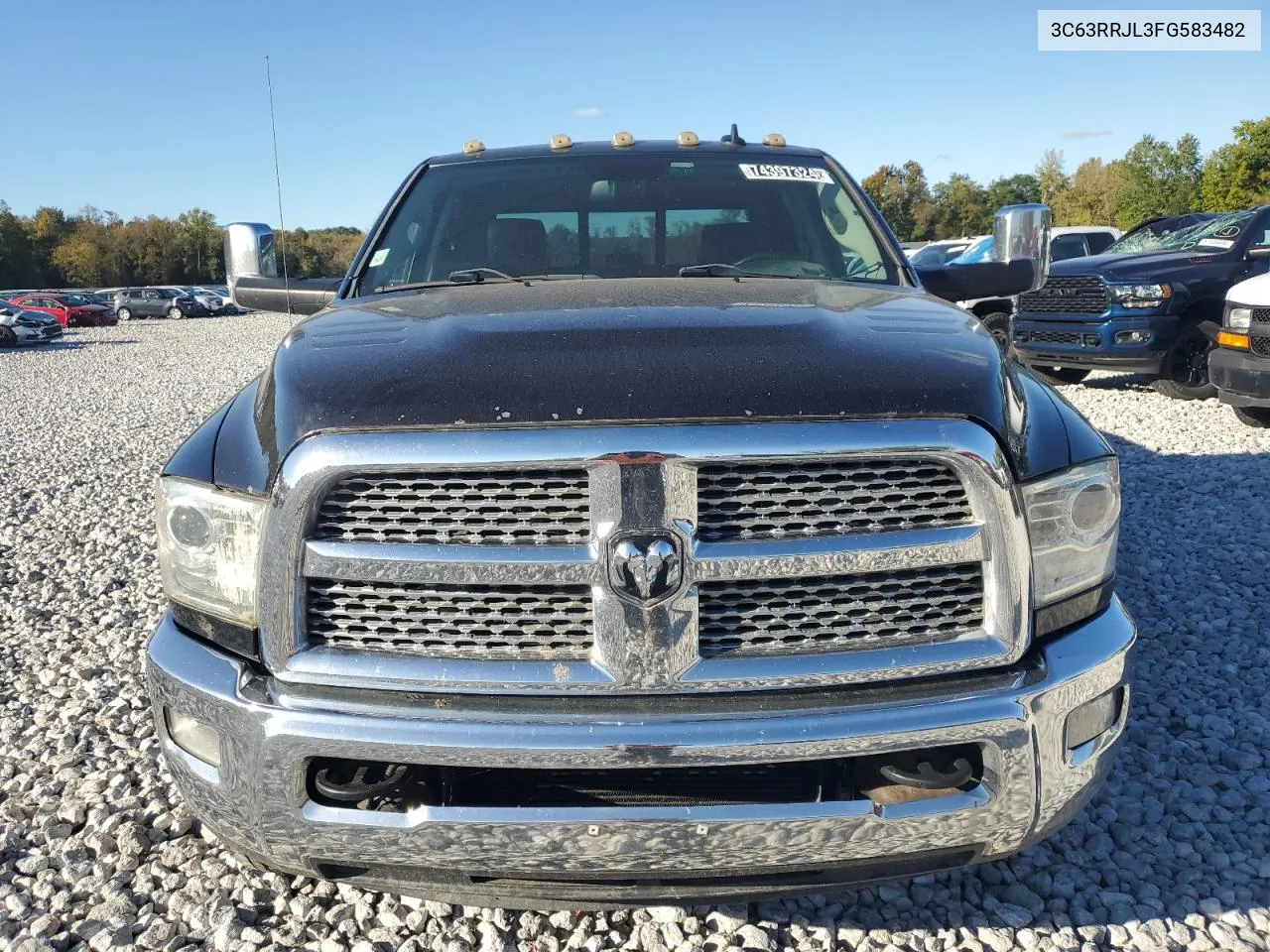 2015 Ram 3500 Laramie VIN: 3C63RRJL3FG583482 Lot: 74397324